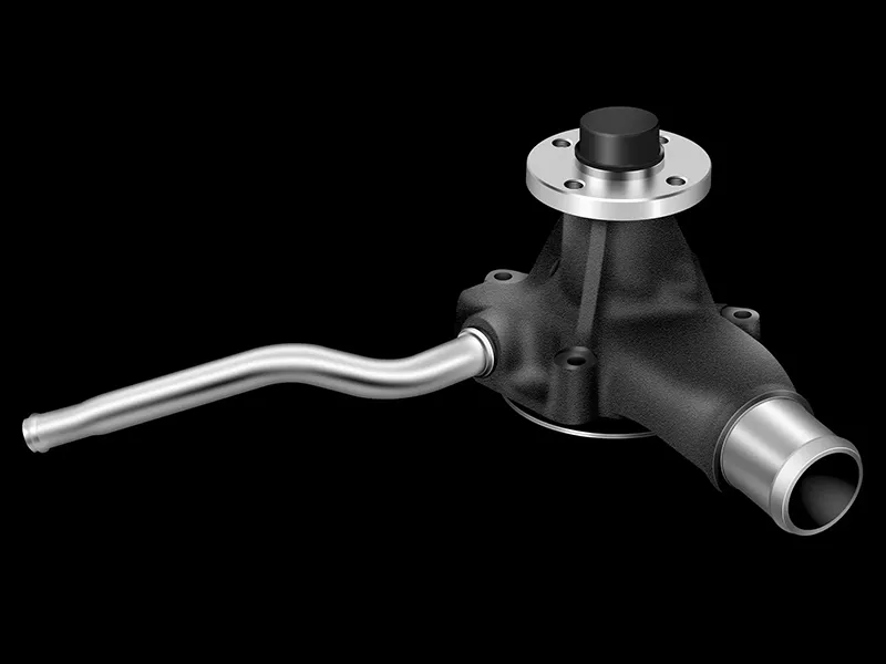 Realistic illustration of automobile water pump