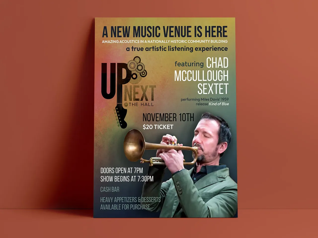 Kenilworth Park District Up Next at the Hall music flyer