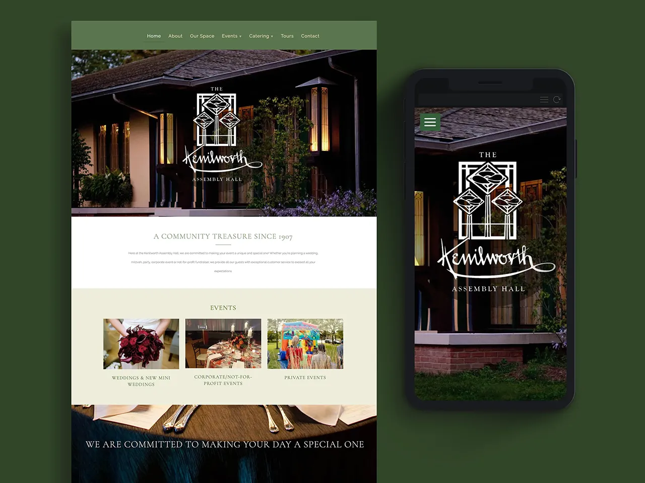 Kenilworth Assembly Hall website landing page